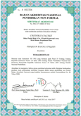 Sertifikat Terakreditasi dari BANPNF